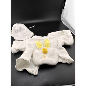 Cabbage Patch Kids Doll Preemie‎ White Yellow Bunny Terry Cloth Boy Shirt Hat